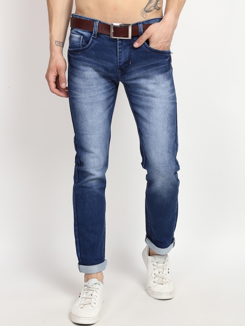 

V2 Value & Variety Men Blue Low Distress Light Fade Jeans