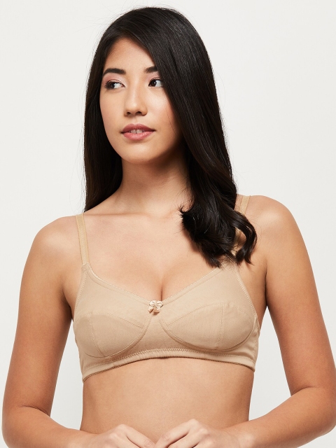 

max Beige Solid Everyday Medium Coverage Bra SP21BCNS3B01SKIN