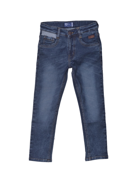 

612 league Boys Blue Slim Fit Light Fade Jeans
