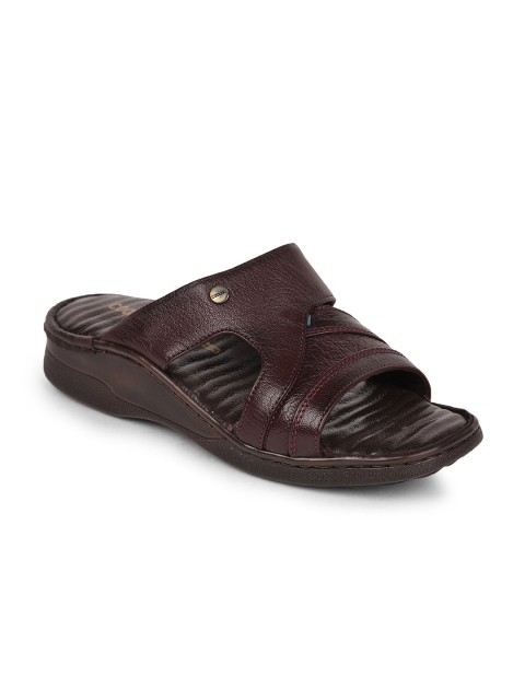 Liberty Men Brown Slip-On Flip Flops