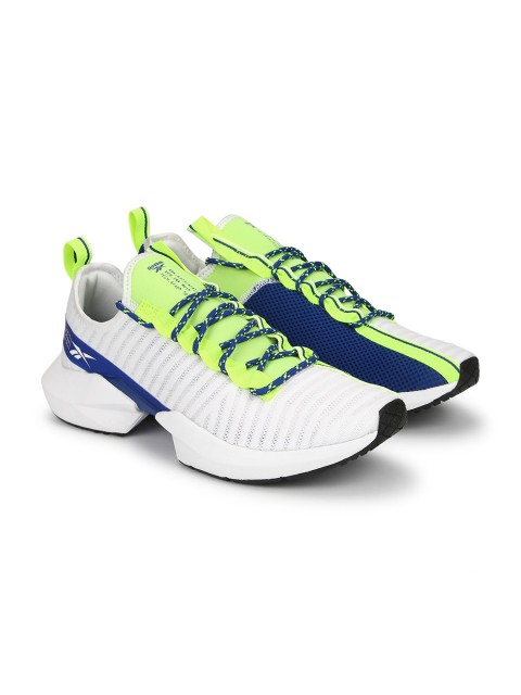 

Reebok Men White Textile High-Top Non-Marking Sports Shoes