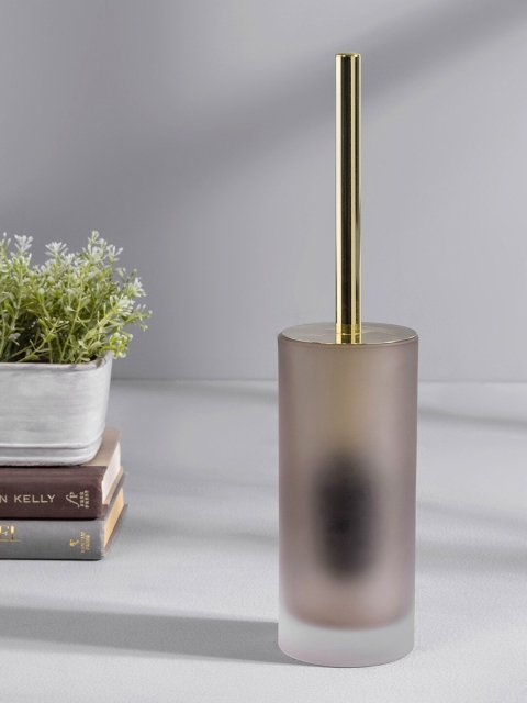 

Pure Home and Living Grey Moderno Glass Toilet Brush Holder