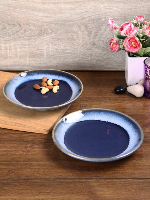 

Aapno Rajasthan Blue 2 Pieces Printed Ceramic Glossy Plates