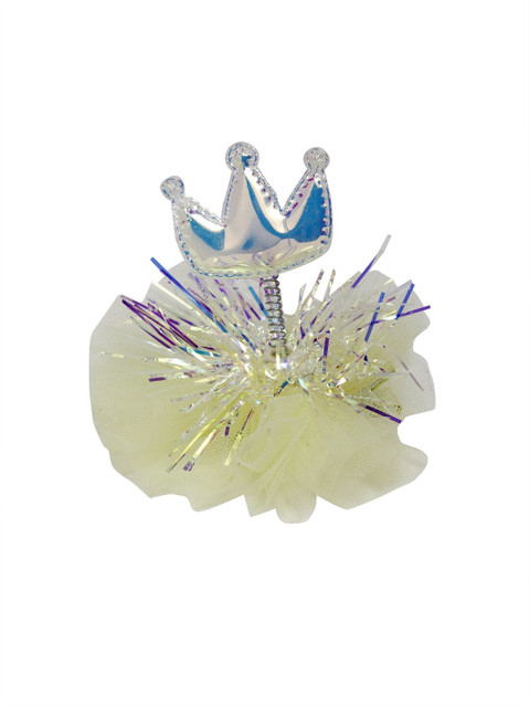 

Stoln Girls Yellow & Silver-Toned Iridescent Effect Alligator Hair Clip