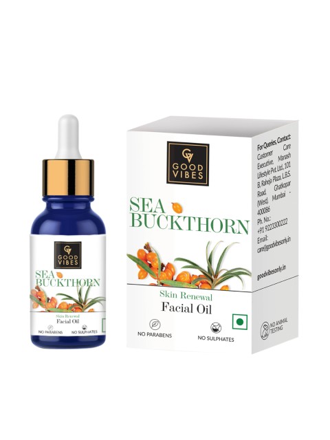 

Good Vibes Sea Buckthorn Skin Renewal Facial Oil 10 ml, Transparent