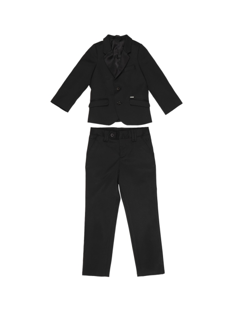 

Allen Solly Junior Boys Black Solid Single-Breasted Two-Piece Suit