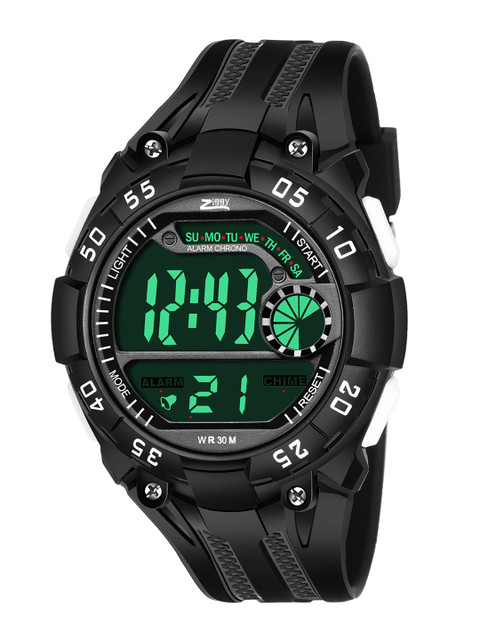 

Kool Kidz Unisex Kids Grey Dial & Black Bracelet Style Straps Digital Watch