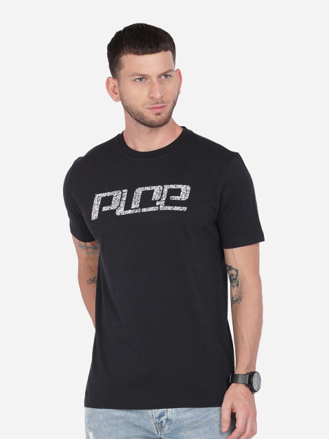 

883 Police Men Black Typography Printed T-shirt