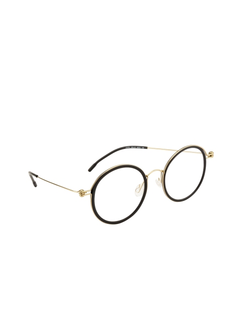 

Ted Smith Unisex Gold-Toned & Black Full Rim Round Frames