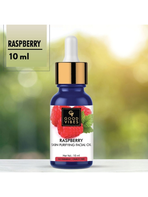

Good Vibes Raspberry Skin Purifying Facial Oil - 10 ml, Transparent