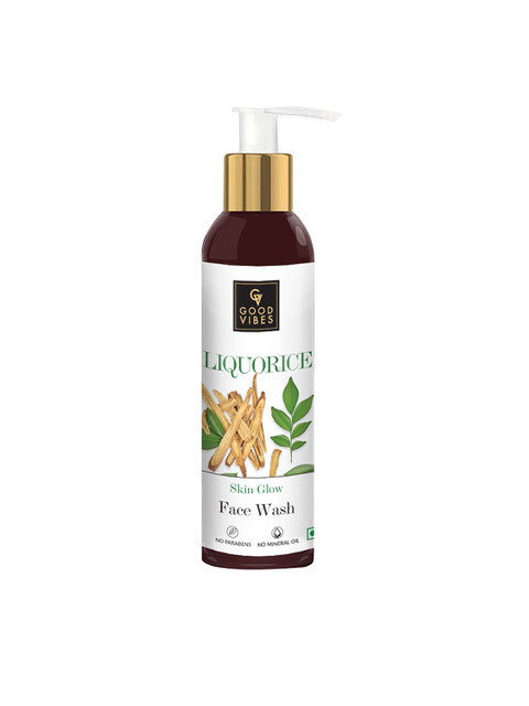 

Good Vibes 120ml Liquorice Skin Glow Face Wash, Transparent