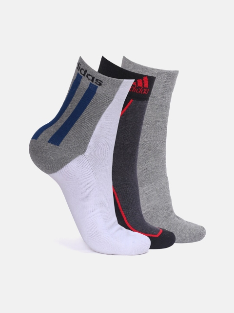 

ADIDAS Men Pack Of 3 Assorted Ankle-Length Socks