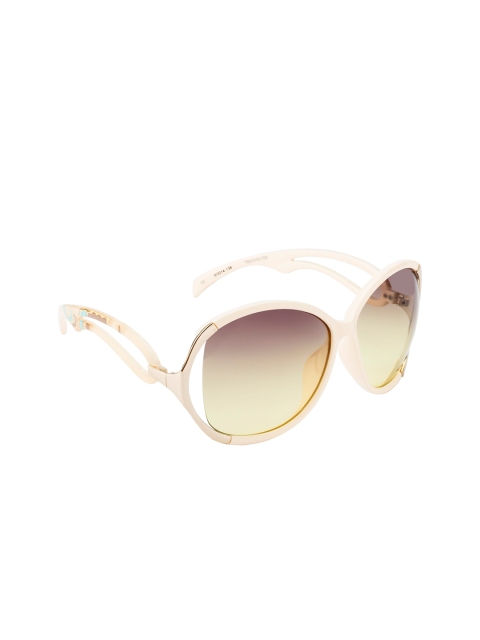 Ted Smith Women Brown Lens & Gold Butterfly Sunglasses UV Protected Lens TSSO-1015S_C4