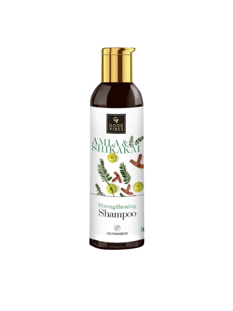 

Good Vibes Amla Shikakai Strengthening Shampoo 200 ml, Transparent