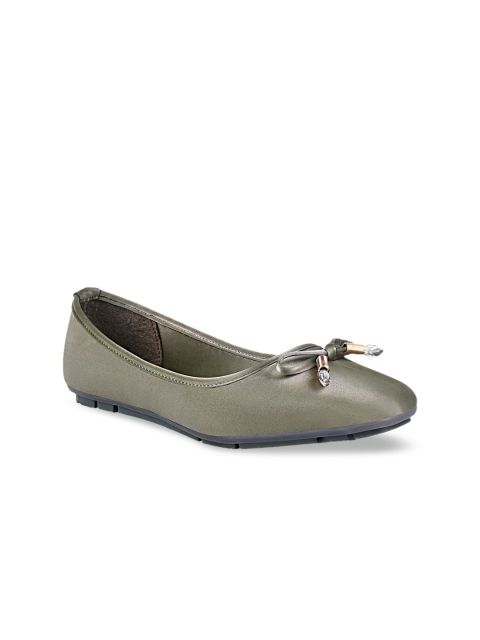 

Stelatoes Women Green Colourblocked Ballerinas with Bows Flats