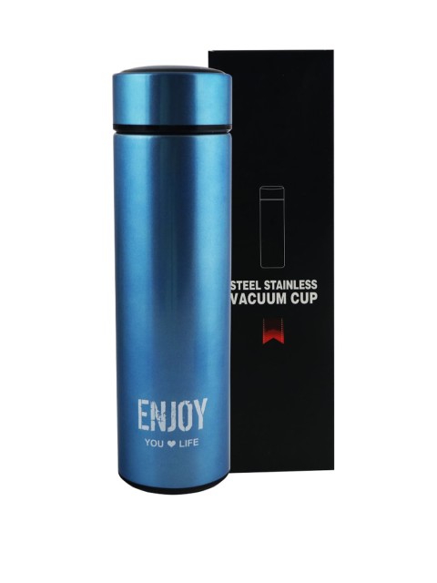 

iSWEVEN Blue Solid Stainless Steel Double Wall Vacuum Insulated Leak Proof Sports Bottle