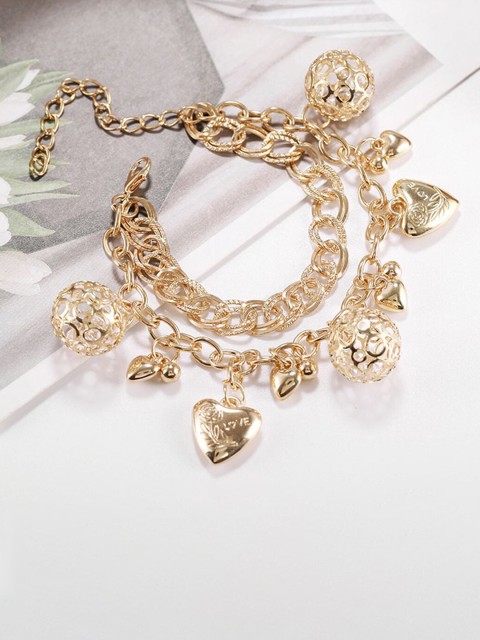 

YoungWildFree Women Brass Gold-Plated Wraparound Bracelet