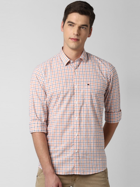 

Peter England Casuals Men Multicoloured Slim Fit Checked Casual Shirt, Multi