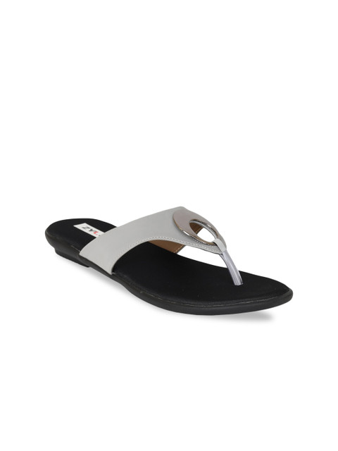 

Zyla Women Grey Solid Open Toe Flats