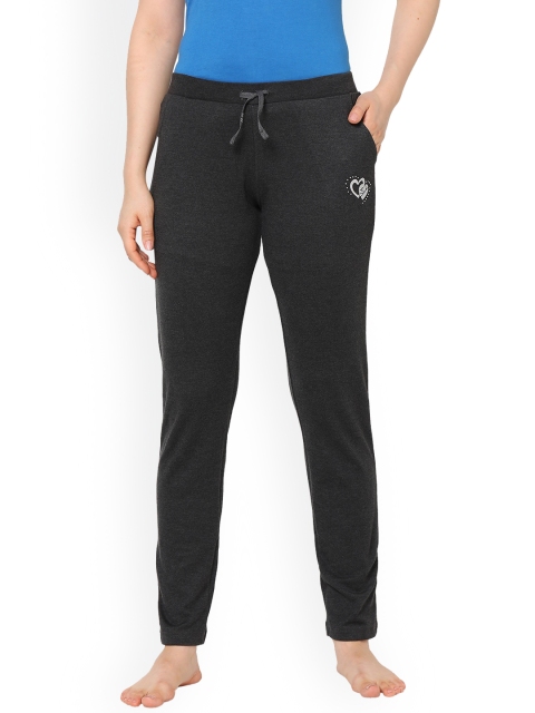 

Sweet Dreams Women Charcoal Grey Solid Lounge Pants
