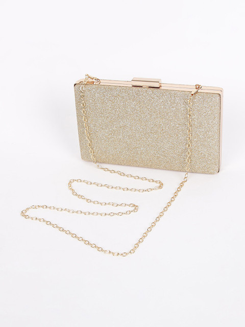 

CODE by Lifestyle Gold-Toned Embellished Box Clutch