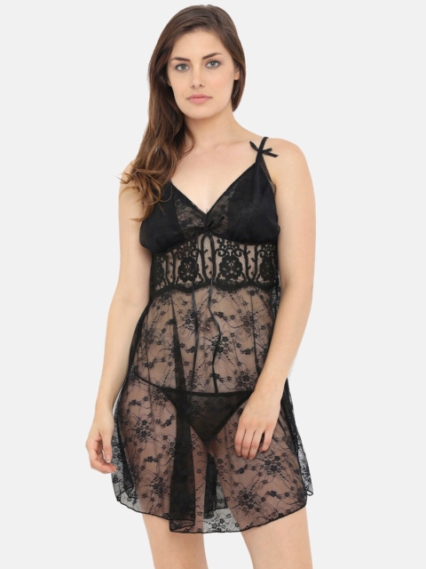

Heart 2 Heart Black Printed Baby Doll