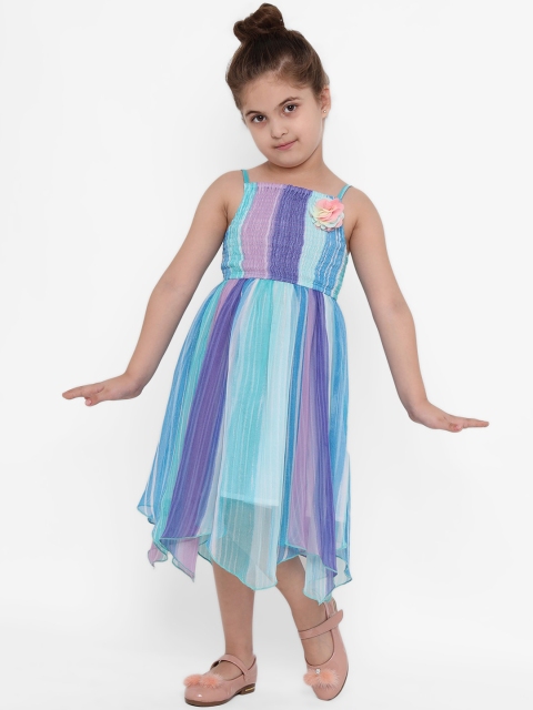 

Nauti Nati Blue Striped Midi Dress