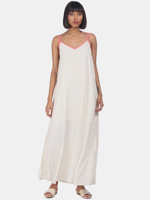 

GAP Women White Maxi Dress