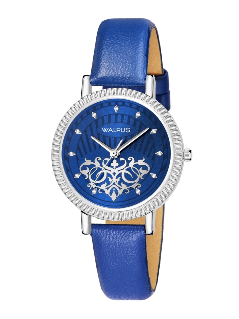 

Walrus Women Blue Printed Dial & Straps Analogue Watch WWTW-BEA-II-030307