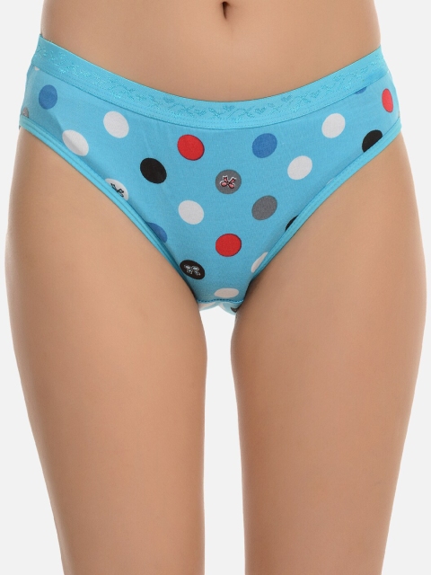 

mod & shy Women Blue & White Printed Basic Briefs MU77M