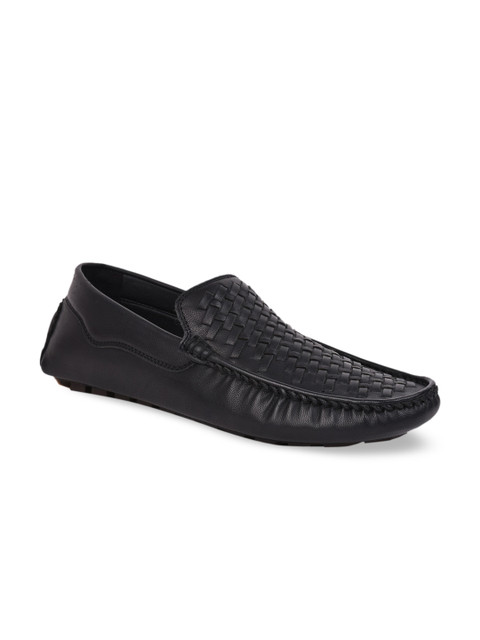 

Liberty Men Black Textured Formal Loafers