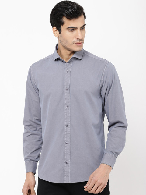 

STROP Men Purple Printed Casual Shirt