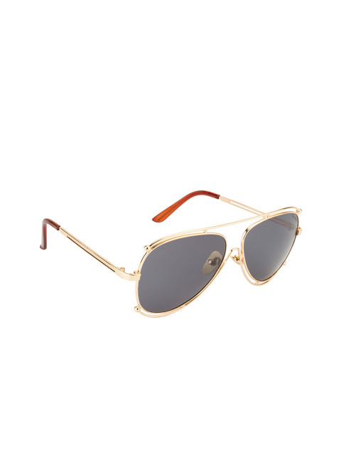 

Ted Smith Unisex Grey Lens & Gold Aviator Sunglasses UV Lens TSO-SO-CHLOE_GOLD/GRY
