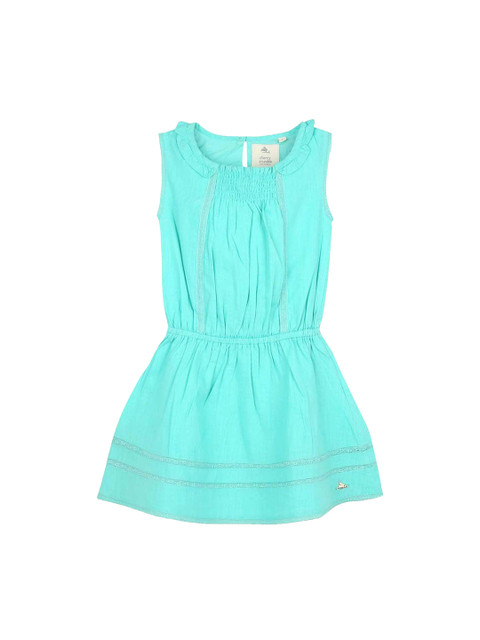 

Cherry Crumble Girls Sea Green Dress