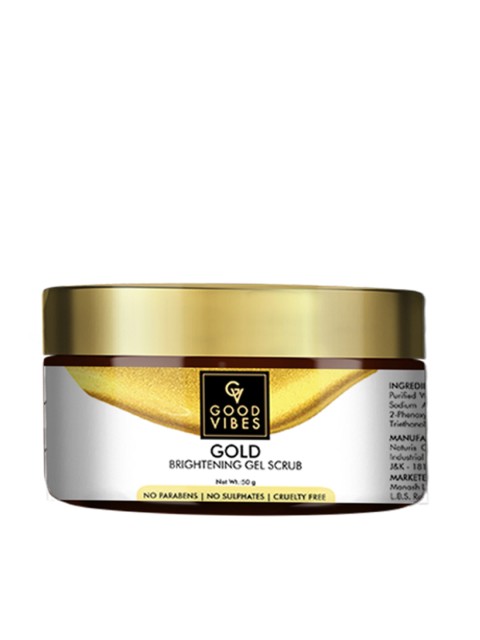 

Good Vibes Gold Brightening Gel Scrub 50 g, Transparent