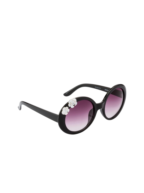 

Ted Smith Women Purple Lens & Black Round Sunglasses - TSSO-1020S_C1