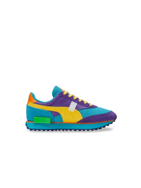 

Puma Unisex Kids Blue & Yellow Colourblocked Rugrats Shoes
