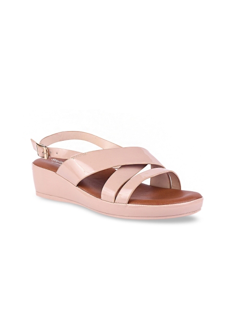 

Stelatoes Nude-Coloured Flatform Sandals With Buckles