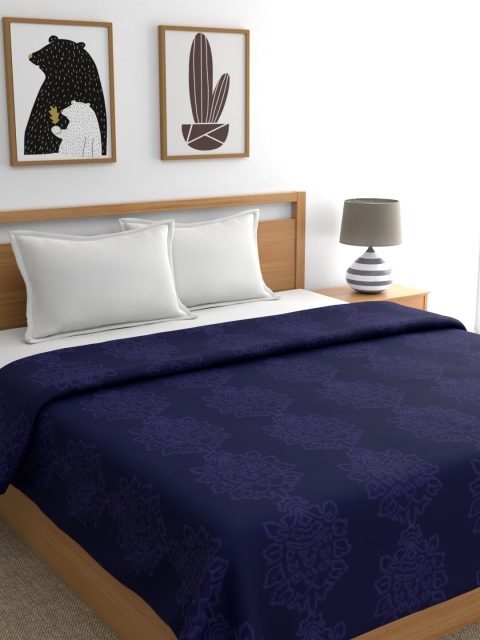 

Raymond Home Blue Ethnic Motifs Mild Winter 400 GSM Double Bed Blanket