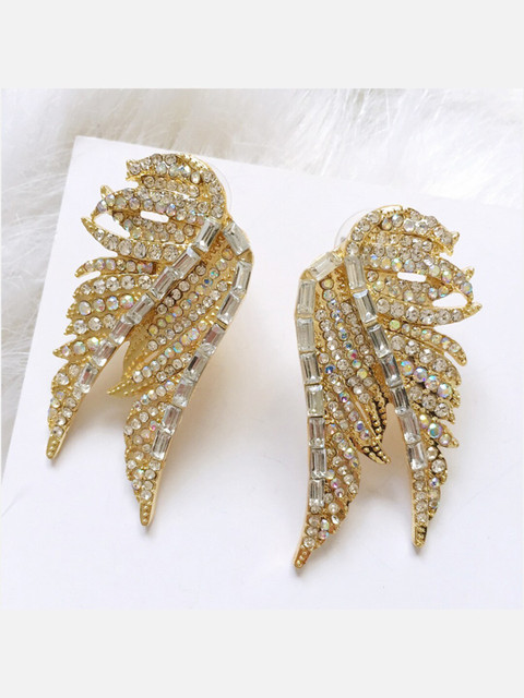 

YoungWildFree Gold-Plated Contemporary Drop Earrings