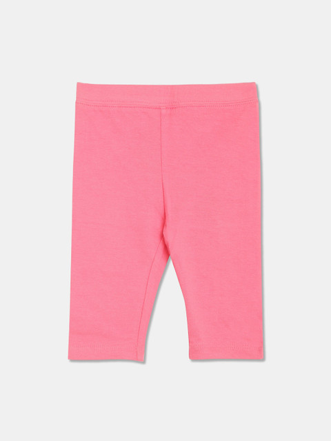 

GAP Girls Coral Pink Solid Leggings