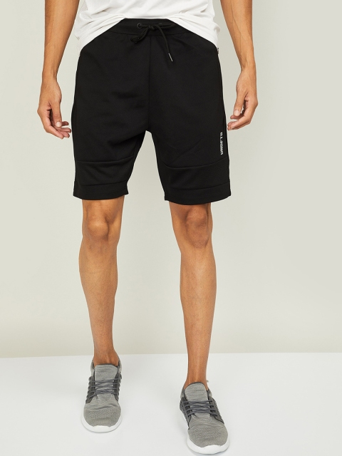 

Kappa Men Black Mid-Rise Regular Shorts