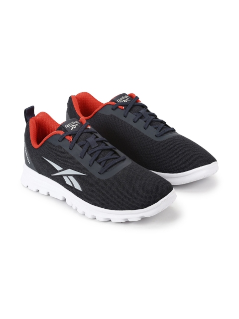 

Reebok Men Navy Blue Textile Flex Knit Tr Training or Gym Non-Marking Shoes