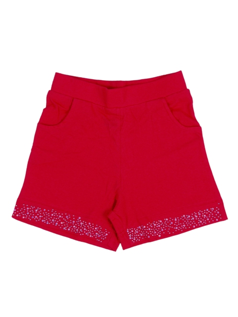 

Ziama Girls Fuchsia Mid-Rise Regular Shorts