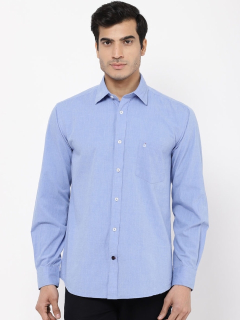 

STROP Men Blue Solid Casual Shirt