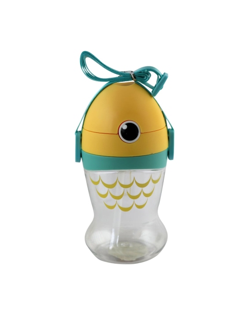 

iSWEVEN Unisex Kids Yellow & Green Solid Sipper Bottle 400ml