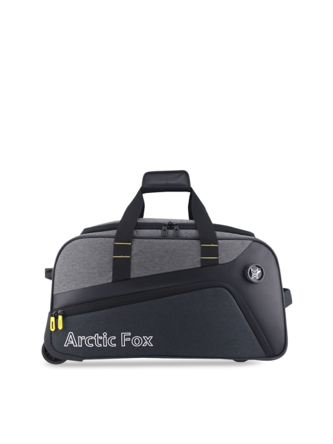 

Arctic Fox Unisex Grey & White Printed Soft-Sided Cabin Duffel Trolley Bag