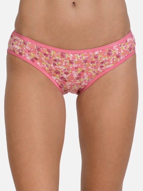

mod & shy Women Pink & White Printed Hipster Briefs MU119M