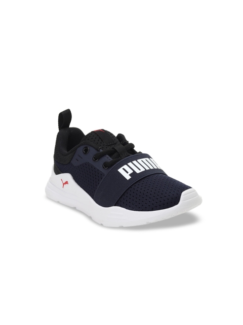 

Puma Unisex Kids Navy Blue Printed Wired Run Casual Shoes