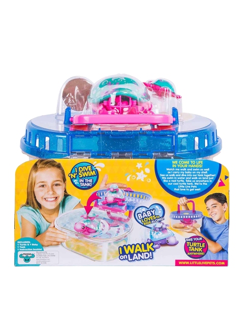 

Little Live Pets Unisex Kids Blue & Pink Pets Animal Turtle Tank